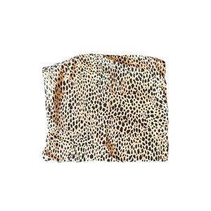 brandy melville leopard strapless tube top